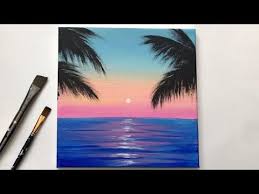 During these times of the day, the contrast between light and dark sharpens, the details start to fade and all these beautiful colors start to get involved. Pin On Canvas Painting