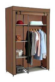 This allows for additional storage beyond what fits on the double hanging rods. Home Like Portable Clothes Closet Storage Wardrobe Closet Organizer Storage Closet With Non Woven Fabric And Hanging Rod Space Saving Organizer Cabinet In Brown 106x45x166cm Brown Buy Online In Bahamas At Bahamas Desertcart Com Productid 66117606