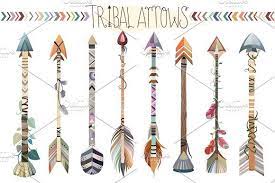 Tribal Arrows Vector Png Jpg Set How To Draw Hands Tribal Arrows Floral Letters