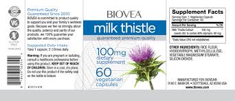 Milk thistle is one of the most efficient natural treatments for liver problems. Milk Thistle 100mg 60 Vegetarian Capsules By Biovea Biovea Europe