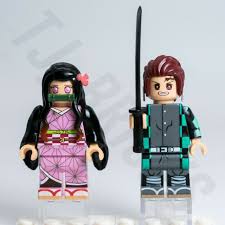 Custom Lego Minifigure Set Tanjiro Nezuko Rare Sold Out Lab9 Ebay Lego Lego Minifigures Custom Lego