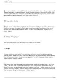 Kekurangan memakai kertas transfer paper. Sablon Kertas