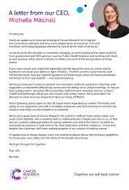 The cost of cancer research is highest for breast cancer, at over $6 billion. Cancer Research Uk On Twitter A Letter From Our Ceo Michelle Cruk