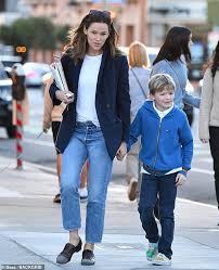 Jennifer garner:has 'zero chill' after getting a 'surprise' call from julie andrews. Jennifer Garner Is Monday Casual As She Treats Son Samuel To An Afternoon Ice Cream Snack Daily Mail Online