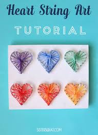 Download Colorful Valentine Day Heart String Art Tutorial Sisters What
