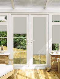 Types of window finish on kirsch vertical blinds for patio doors and large windows with some products are better suited for outside mount, verticals, shutters, roman shades & roller shades are generally better suited as outside mount installations. Blackout Shimmer Perfect Fit Roller Blind For Doors