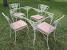 White Wrought Iron Bench