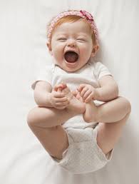Laughing Caucasian Baby Girl Redhead Baby Irish Baby Ginger Babies