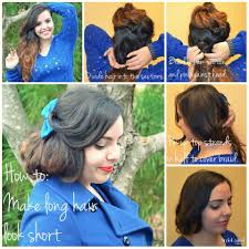 How To Make Long Hair Look Short This Isn T Really Hairum Scarum Relevant More Little Women Kaytewilliams Hair Tutorial Hair Pretty Hairstyles