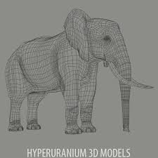 African Elephant 3d Model Elephant African Elephant Elephant Sculpture