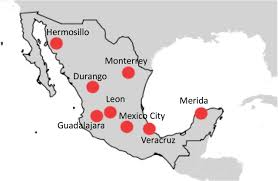 Colombia map by googlemaps engine: Measuring The Illicit Cigarette Market In Mexico A Cross Validation Of Two Methodologies Tobacco Control