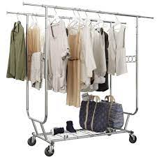 Check spelling or type a new query. Langria Heavy Duty Zip Up Closet Shoe Organizer With Detachable Brown Cloth Cover Wardrobe Metal Storage Clothes Rack Armoire With 4 Shelves And 2 Hanging Rods Max Load 463 Lbs Storage Organization