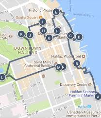 Canadian museum of immigration at pier 21. Historic Halifax Canada Walking Tour Map And Sightseeing Guide Halifax Map Cathedral Basilica Sightseeing