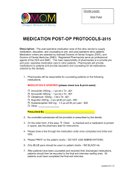 Operative Tratment Protocols