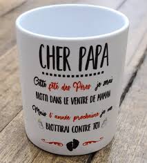 Commande sécurisée et livraison gratuite dès 49€ d'achat. Mug Cher Papa Cette Fete Des Peres Je Serais De Le Ventre De Maman Time S Cadeaux Personnalises