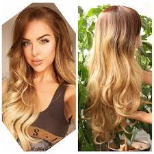Black And Blonde Ombre Wig Cheap Black Blonde Ombre Synthetic Wig For Black Women Honey Blonde Heat Resistant Freetress Hair Synthetic Wig Synthetic Lac Wig Hairstyles Blonde Ombre Wigs