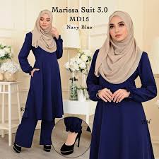 Dan lg 1 baju blouse warna peach. Marissa Suit 3 0 Haji Umrah Baju Muslimah Blouse Labuh Seluar Shopee Malaysia
