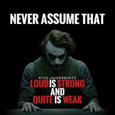 My Silence Is A Warning That You And Yours Will Be Broken Into Two 11 29 Joker Quotes Villain Quote Best Joker Quotes