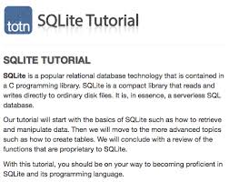 Learn Sqlite With Step By Step Tutorial And References Learn Programming Tutorial Oracle