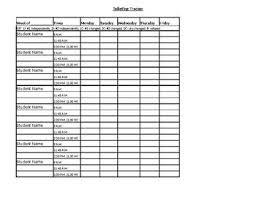 Toileting Tracking Worksheets Teaching Resources Tpt
