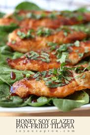 Honey Soy Glazed Pan Fried Tilapia Recipe Pan Fried Tilapia Fried Tilapia Fish Recipes