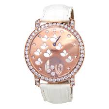 Chopard happy sport è diamants rose gold. Chopard Happy Sport 18k Rose Gold Leather Diamonds Rose Ladies Watch 207450 5008