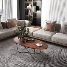 A beautiful acacia wood top and metal legs make this piece easy to add into your existing décor. Buy Fstar Oval Coffee Table Wood Top Sturdy Metal Frame Leg Modern Industrial Style Sofa Side Table For Living Room Easy Assembly Sandalwood 43inch Online In Turkey B08hlpv5bw
