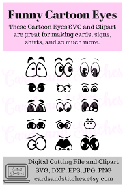 Cartoon Eyes Svg Kids Svg Cartoon Eyes Clipart Instant Etsy Clip Art Svg Kids Cartoon Eyes