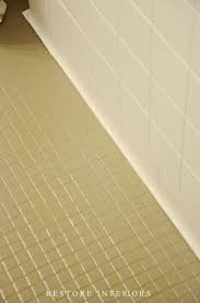 Painted Bathroom Floor With Coco And Seal With Annie Sloan Lacquer Not Sure How Your Tile Painted Bathroom Floors Painting Bathroom Ceramic Tile Floor Bathroom