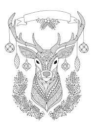 This christmas coloring book for adults includes more than 100 holiday pages to celebrate the winter season and get ready for christmas. Line Work Representing Leading Artists Who Produce Children S And Decorative Work To Commi Christmas Coloring Sheets Reindeer Drawing Christmas Coloring Pages