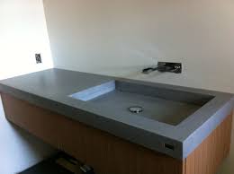 Comptoir De Beton Avec Evier Integrer Atelierallard Com Sink Decor Home Decor