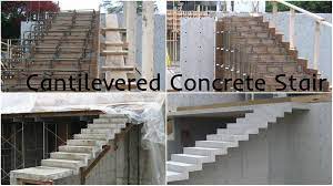 Cantilevered Concrete Stair Thickness And Shapes Architecture Admirers Stairs Concrete Stairs Concrete
