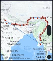 What Is The Driving Distance From New Delhi India To Rangoon