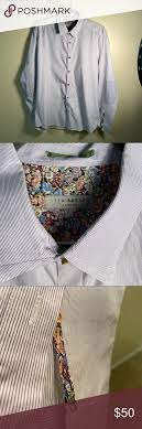 Ted Baker London Dress Shirt Size 5 Xl Striped London Dress Shirts London Shirts Long Sleeve Shirt Dress