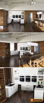 Modern Wood Grain Melamine And Lacquer Kitchen Cabinet Kitchen Design Kitchen Kitchen Cabinets