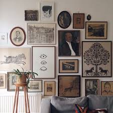 Gallery Wall Ideas Vintage Black And White Art Monochromatic Living Room Antique Collections Of Objects Collections Of Things Decor Room Decor Home Decor
