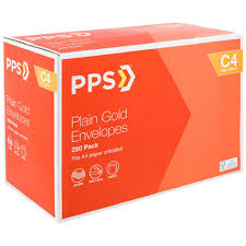 PPS Plainface C4 White Envelopes 250 Pack | Officeworks