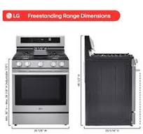 LG 2-Piece Kitchen Package with 6.3 Cu. Ft. Smart Freestanding Gas Range and 2.1 Cu. Ft. Smart Over-the-Range Microwave in Printproof Stainless Steel