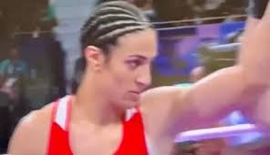 An Italian boxer, Angela Carini, forfeited her bout at the Olympics after  only 46 seconds, refusing to continue to fight Imane Khelif, an Algerian  opponent who had been barred from a women's