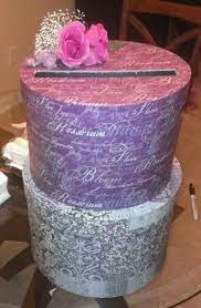 Gift Card Box We Made For A Wedding Out Of Hat Boxes Gift Card Boxes Card Box Diy Wedding