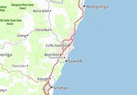 Check prices in coffs harbour for tonight, 15 jul. Michelin Landkarte Coffs Harbour Stadtplan Coffs Harbour Viamichelin