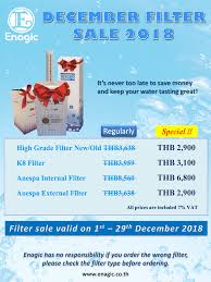 Announcement December 2018 Filter Sales Promotion Enagic