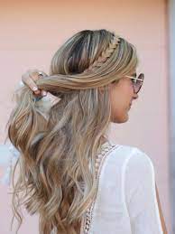 Easy Braided Headband Tutorial Using A Synthetic Hair Headband Headband Hairstyles Headband Hairstyles Boho Braid Headband Tutorial