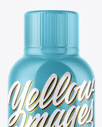 Download Bottle In Glossy Shrink Sleeve Mockup In Bottle Mockups On Yellow Images Object Mockups PSD Mockup Templates