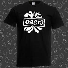 Details About Oasis Logo British Rock Band Mens Black T Shirt Size S To 3xl