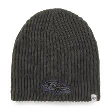 Baltimore Ravens 47 Brand Caribou Beanie Charcoal Knit Beanie Hat