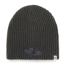 baltimore ravens 47 brand caribou beanie charcoal knit beanie hat