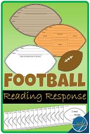These Football Shapes Make Fun Reading Response Activities For Kindergarten 1st 2nd A Elementary Reading Activities Reading Response Reading Response Sheets