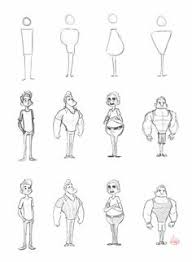Drawing a cartoon character can be a fun way to pass the time. Cartoon Body Sketch At Paintingvalley Com Explore Collection Of Cartoon Body Sketch