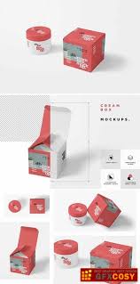 Clean 7 cosmetic jar mockups with it's box, standard small size. Cosmetic Jar Box Mockups Creativemarket Free Download Photoshop Vector Stock Image Via Zippyshare Torrent From All Source In The World